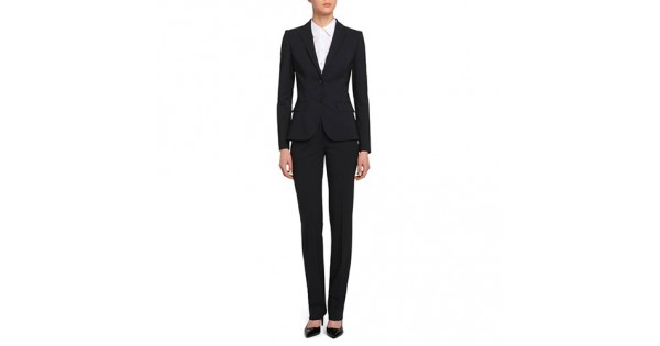 Buy Fitted Navy Blue Trousers For Female Online  Best Prices in India   Uniform Bucket  UNIFORM BUCKET