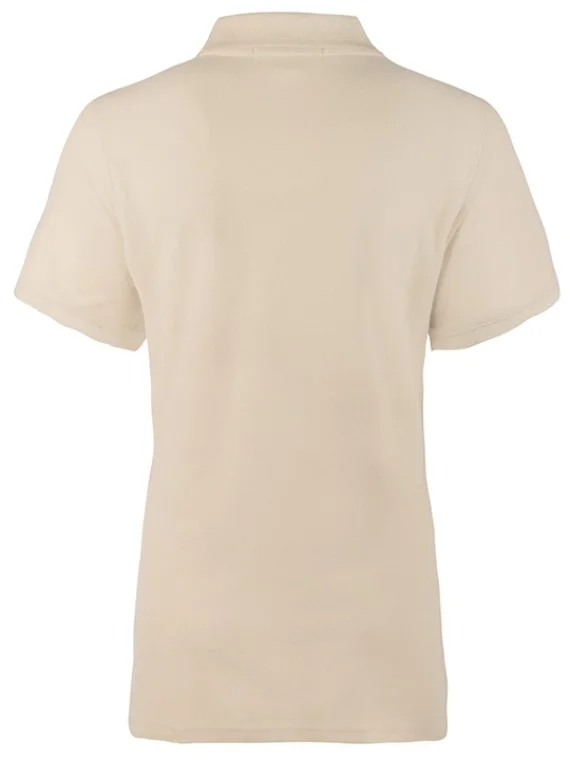 Women Premium Polo T-Shirt Beige