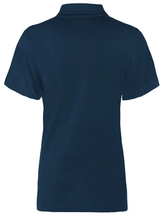 Women's Classic Polo T-Shirt Navy Blue