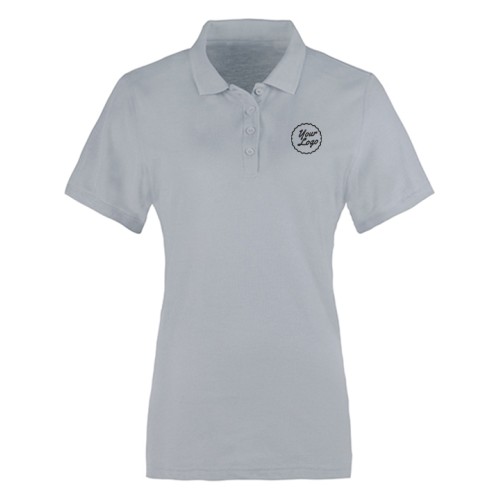 Women Premium Polo T-Shirt Gray