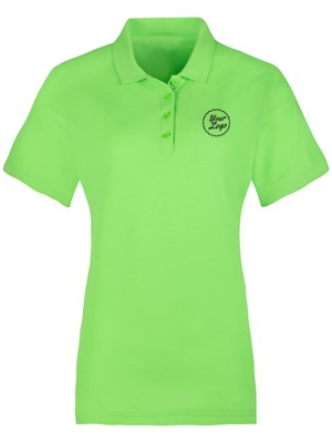 Women Premium Polo T-Shirt Light Green