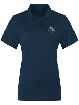 Women's Classic Polo T-Shirt Navy Blue