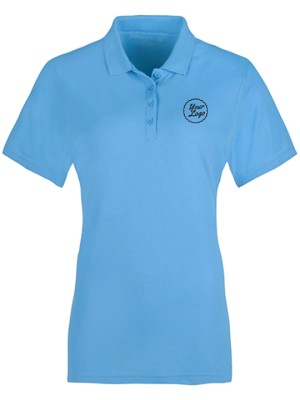 Women Premium Polo T-Shirt Polo Blue