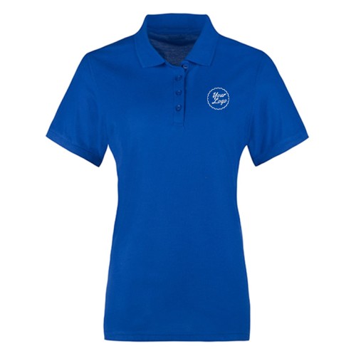 Women's Classic Polo T-Shirt Royal Blue