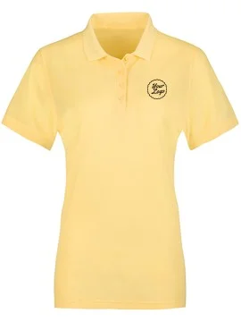 Women Premium Polo T-Shirt Yellow
