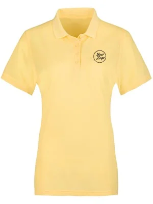 Women Premium Polo T-Shirt Yellow