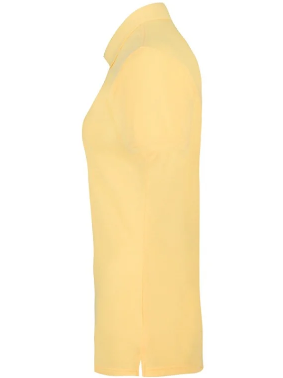 Women Premium Polo T-Shirt Yellow