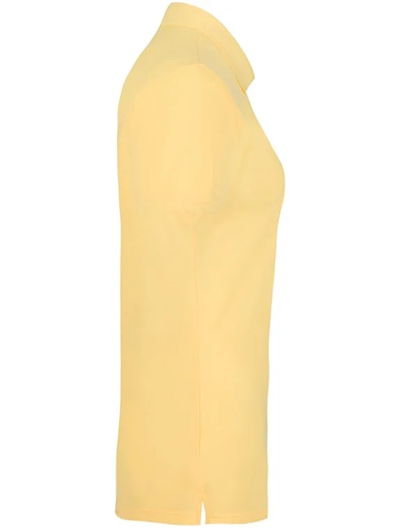 Women Premium Polo T-Shirt Yellow