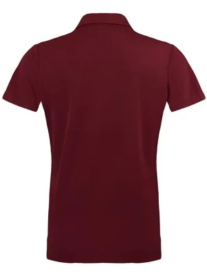 SmartWear Maroon Polo T-Shirt for Women