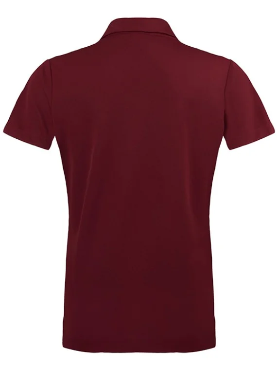 SmartWear Maroon Polo T-Shirt for Women