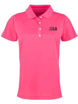 SmartWear Pink Polo T-Shirt for Women