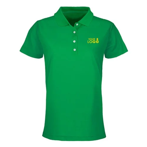 SmartWear Green Polo T-Shirt for Women