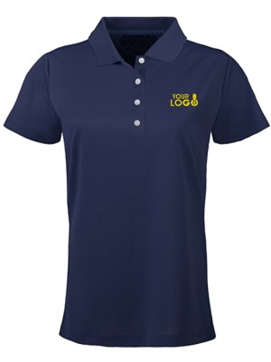 SmartWear Navy Blue Polo T-Shirt for Women