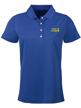 SmartWear Royal Blue Polo T-Shirt for Women
