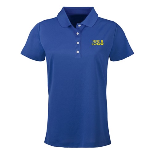 SmartWear Royal Blue Polo T-Shirt for Women