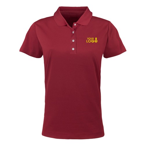 SmartWear Red Polo T-Shirt for Women