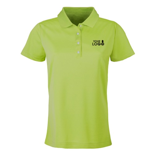 SmartWear Light Green Polo T-Shirt for Women