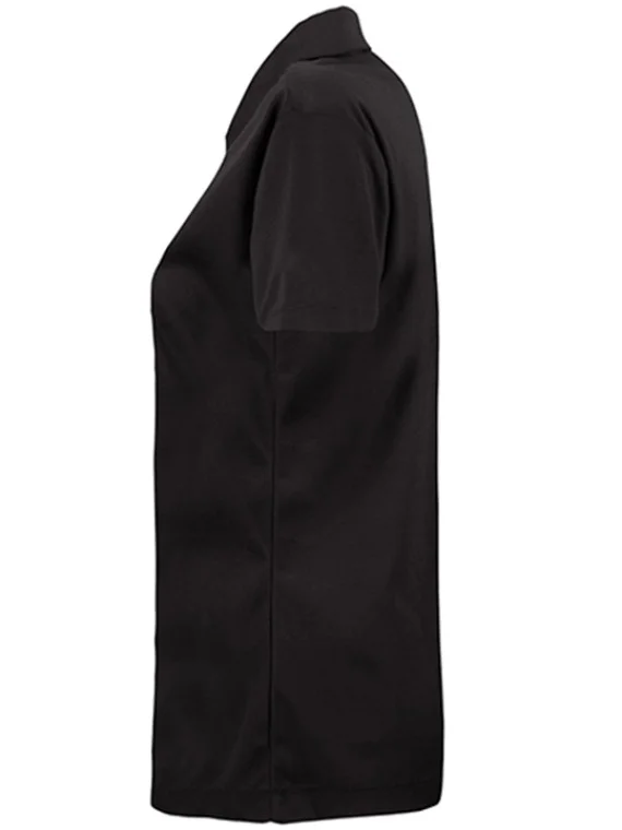 SmartWear Black Polo T-Shirt for Women