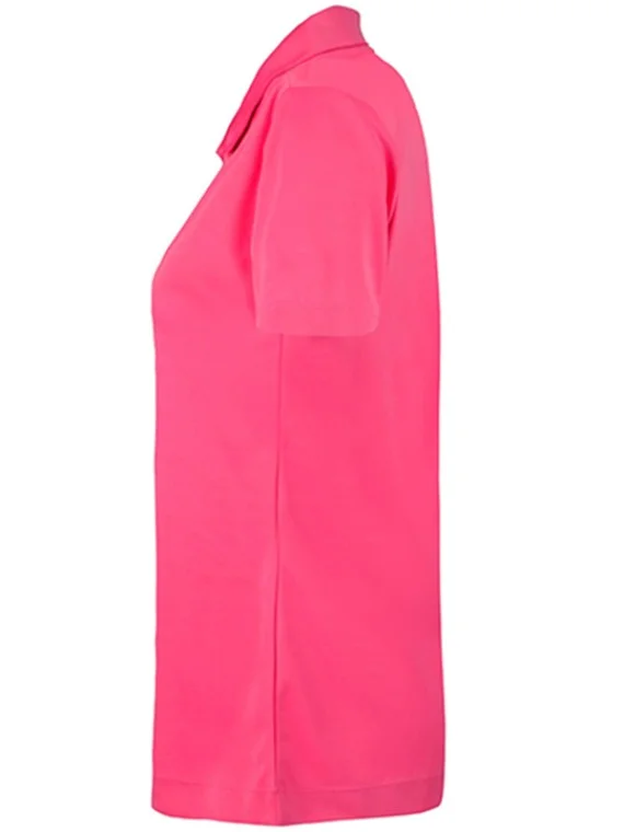 SmartWear Pink Polo T-Shirt for Women