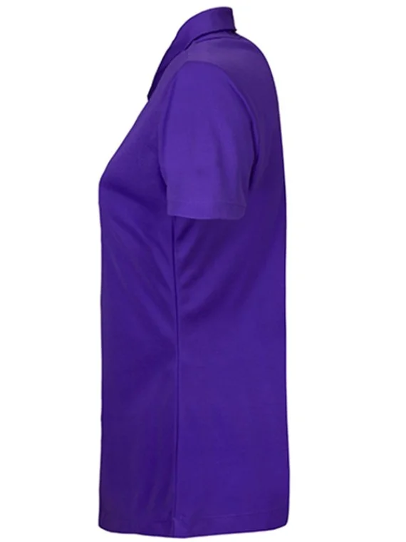 SmartWear Purple Polo T-Shirt for Women