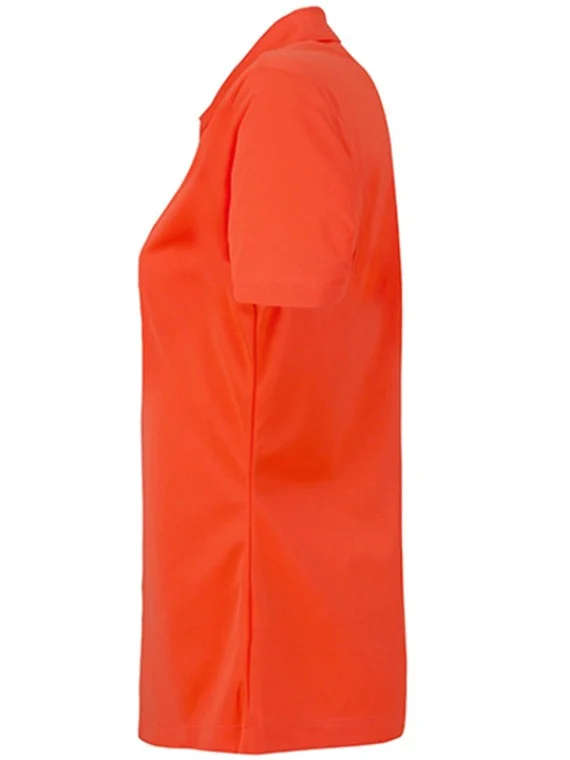 SmartWear Orange Polo T-Shirt for Women