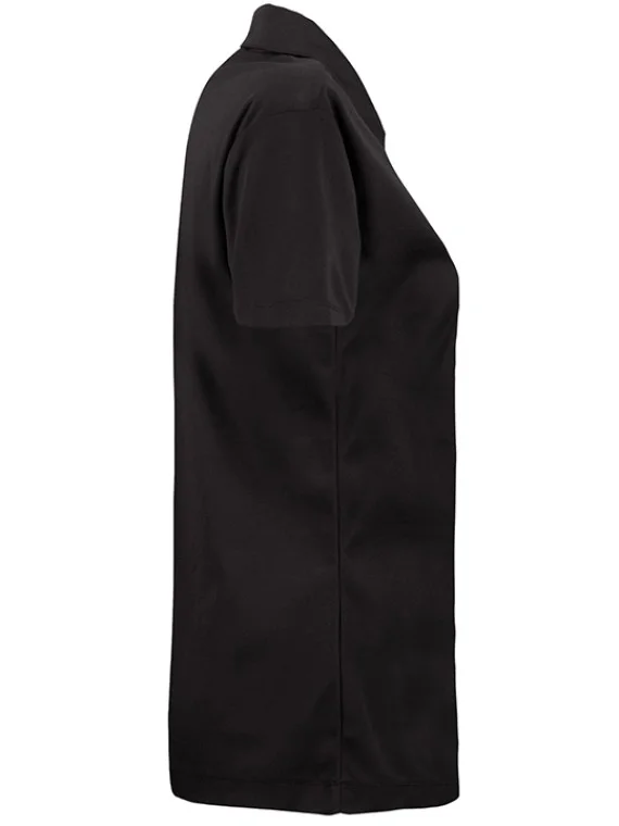 SmartWear Black Polo T-Shirt for Women