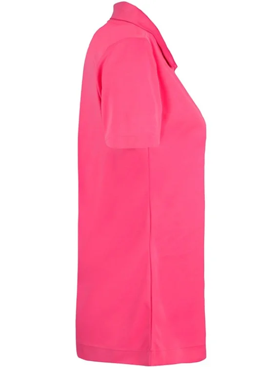 SmartWear Pink Polo T-Shirt for Women