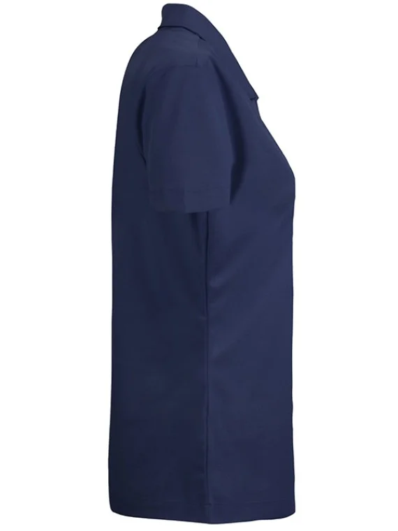 SmartWear Navy Blue Polo T-Shirt for Women