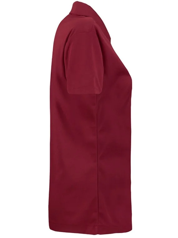 SmartWear Red Polo T-Shirt for Women