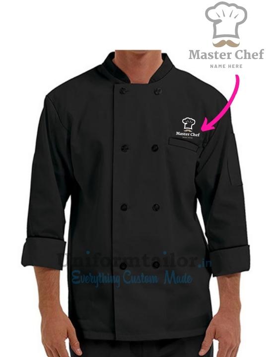 Name Embroidery Short Sleeves Women's Ladies Chef's Coat Jacket 